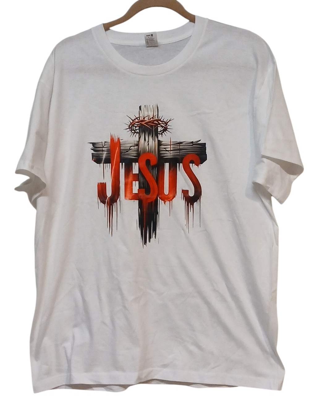 Access Christian Apparel By Nature- NWOT  Short Sleeve Tee Shirt, 100% Cotton, L - Picture 2 of 13